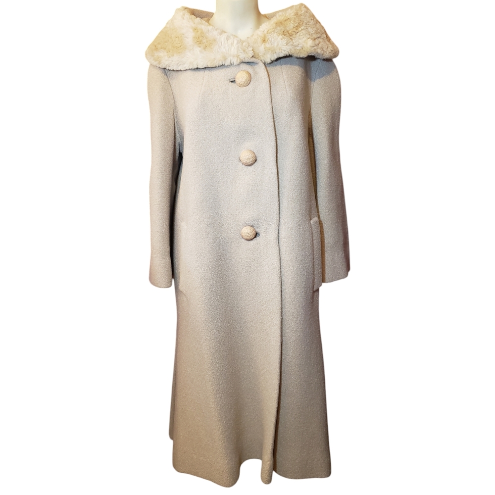Vintage 60s Forstmann Stevens union label wool swing coat (see measureme…